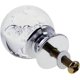 thumbnail image 5 of Tiradores de cristal transparente para cajones con manijas para puertas de gabinetes con forma de bola de burbujas, color blanco y beige, 5 of 5