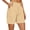 Beige, variant on Summer Shorts for Women Casual Solid Color High Waisted Workout Shorts Casual Athleisure Straight Leg Going Out Shorts with Pockets