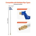 thumbnail image 5 of KFFKFF Frost-Proof Yard Hydrant, 6.22FT Outdoor Faucet with 48" Bury Depth, 3/4" NPT Pipe Connection & 3/4" NH Hose Coupling, No-Lead Freeze-Resistant Hydrant for Garden, Farm, and Irrigation, 5 of 9