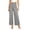 #0043-Gray, variant on Womens High Waisted Wide Leg Pants Soft Stretch Knit Casual Palazzo Trousers