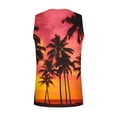 thumbnail image 4 of WAVSUF Summer Sports Tank Tops for Mens Quick Dry Vest Muscle Gym Undershirts Tank Printed Round Neck Tops Hawaiian shirt Sleeveles Pullover Watermelon Red Size S, 4 of 4