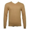 thumbnail image 3 of Daniel K Men's Sweatshirt V-Neck Long Sleeve Pullover Knit Rib Cuff Sweatshirt, Yellow, M, 3 of 8