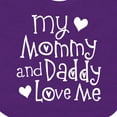 thumbnail image 4 of Inktastic Mommy and Daddy Love Me Valentine Boys or Girls Baby Bib, 4 of 4