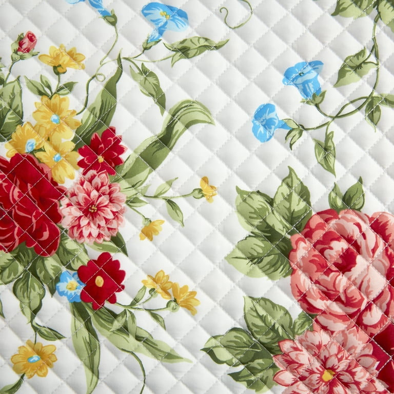 The Pioneer Woman Sweet Rose Quilted Placemat, Set of