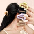 thumbnail image 2 of Pinzas para el cabello para mujer, huecas, antirrotura, forma oblonga, antideslizantes, de color sólido, resistentes, para organizar el cabello, tamaño pequeño, ligeras, herramienta para peinar el, 2 of 8