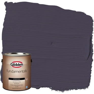 Glidden Fundamentals Exterior Paint Blackberry / Purple, Satin, 1 Gallon
