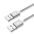 thumbnail image 4 of 0.5M USB2.0 Male To Male USB High Speed Data Transfer Cord,Grey,1PC,1PC, 4 of 5