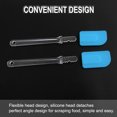 thumbnail image 3 of 2pcs Kitchen Utensils Flexible Silicone Spatula Heat Resistant Rubber Scraper Cooking Baking Blue, 3 of 7