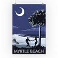 thumbnail image 2 of Myrtle Beach, South Carolina, Palmetto Moon Beach Dancers (16x24 Giclee Gallery Art Print, Vivid Textured Wall Decor), 2 of 3