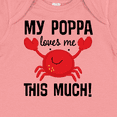 thumbnail image 4 of Inktastic My Poppa Loves Me Childs Crab Boys or Girls Baby Bodysuit, 4 of 5
