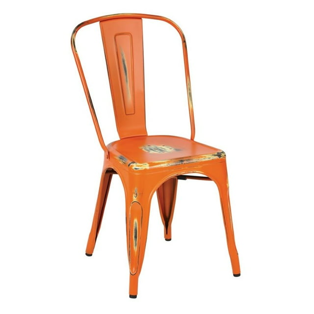 Bristow Armless Chair Antique Orange, 4 Pack