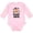 AD-Pink, variant on Monkey I Love Hanging out with My Auntie Boys or Girls Long Sleeve Baby Bodysuit