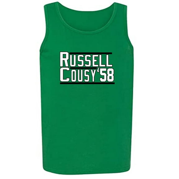 Celtics Bill Russell Bob Cousy 58 Tank Top