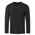 thumbnail image 6 of Tawop Workout Shirts for Men Crew Neck Long Sleeve Casual Dark Gray 4XL, 6 of 9