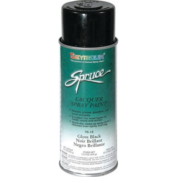 Seymour of Sycamore 98-18 Gloss Black Lacquer- Aerosol
