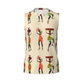 thumbnail image 6 of Lsque African Women Print Men's Cotton Blend Sleeveless Muscle Shirts (S-3XL)- Moisture Wicking, Odor Protection, UPF 30+,Small, 6 of 8