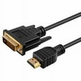 thumbnail image 2 of CableVantage New Premium 5ft HDMI Male to DVI-D 24+1 Male Gold Adapter Cable HDTV Cord M/M 5 ft Black, 2 of 3