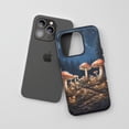 thumbnail image 3 of Mushrooms For All iPhone Series Protective Phone Case Fantasy Forest Theme Dark Blue Night Print, 3 of 7