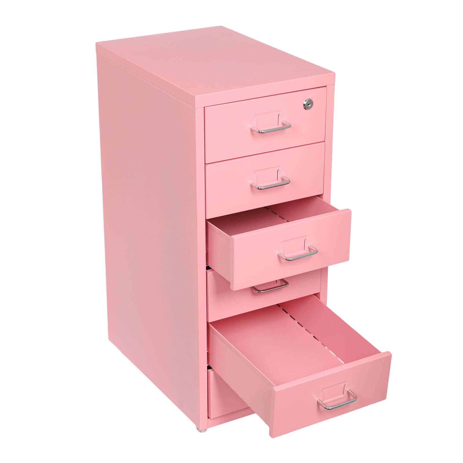 6-layer Vertical File Cabinet, Metal File Cabinet with Lock, Filing Cabinet