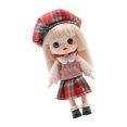 thumbnail image 1 of Muñeca de moda perfke 1/6 14cm con trajes de Muñeca ojos 3D vestido completo Rojo, 1 of 7