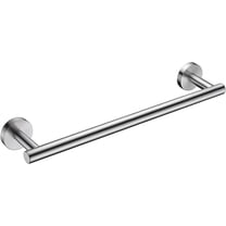 Brushed Nickel Bath Towel Bar Single Bars Towel Rack Rod Classic Wall Mounted SUS304 Stainless Steel Bathroom Towel Holder Toilet Kitchen Towel Shelf Single Layer,16 inches