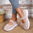 thumbnail image 6 of UDAUDU Orthopedic Dress Shoes for Women Arch Support Non Slip Slip on Sneakers Breathable Mesh Stretch Work Shoes Soft Orthopedic Shoes Pink 6.5 Wide, 6 of 7