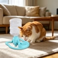thumbnail image 5 of HomelyJoy Cat Water Blue Dispenser, Automatic Gravity Water Bowl for Cats and Small Dogs, Anti Tip Spill Proof Pet Feeder with Removable Tank, 1 pc, 5 of 8