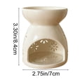 thumbnail image 3 of Rirozkan Ceramic Essential Oil Warmer, Tea Light Candle Holder And Wax Melt Burner, Aromatherapy Diffuser, For Home, Bedroom, And Relaxation Decor, 3 of 6