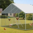thumbnail image 6 of 40" Wooden Chicken Roost Perch - Outdoor Poultry Resting Bar for Hens (40x20x39 Inch), 6 of 12
