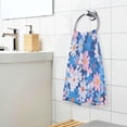 thumbnail image 3 of Yayeee 100% Cotton Hand Towels for Bathroom 16" x 28" Soft Absorbent Kitchen Towel, Blue Daisy, 3 of 7