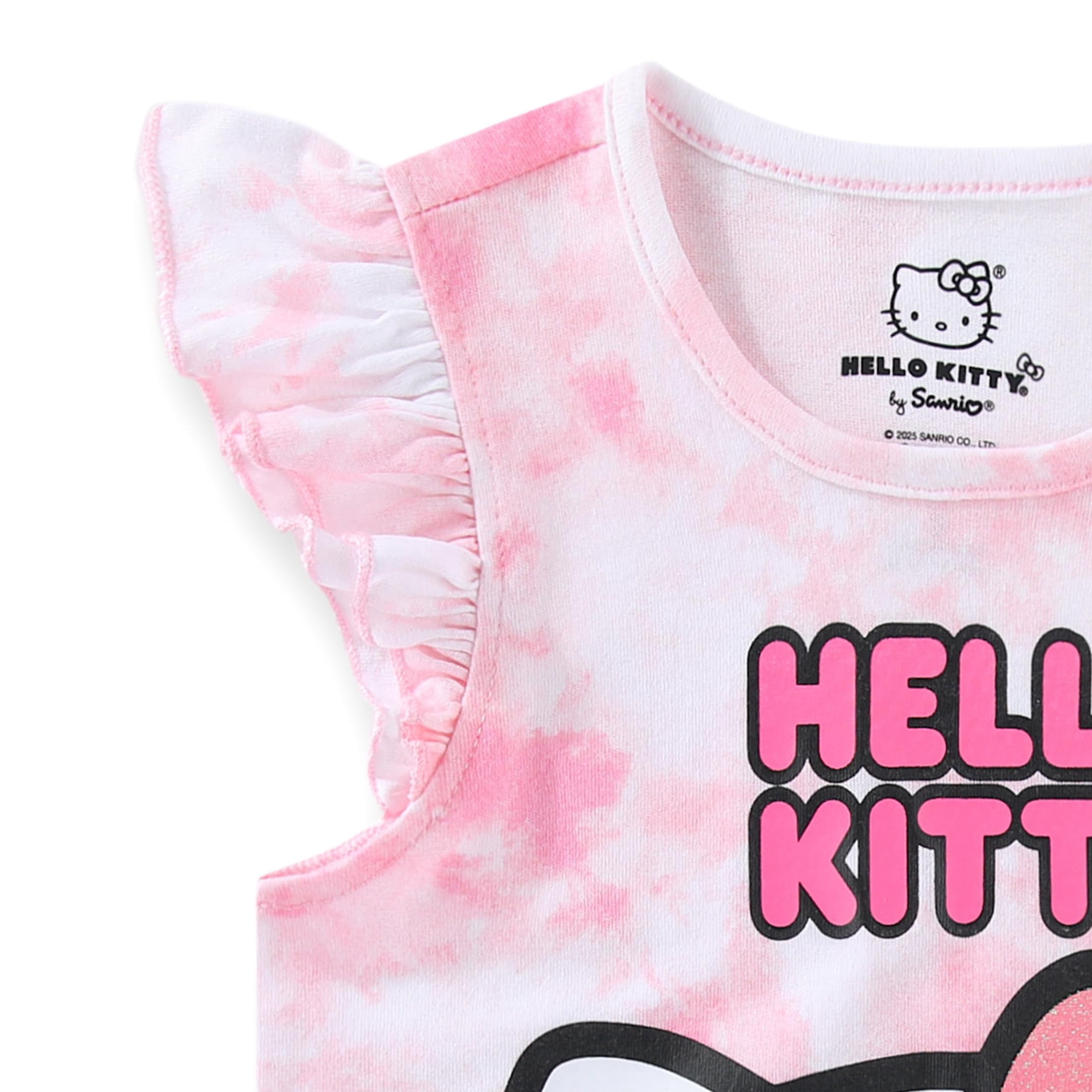 Hello Kitty Sanrio Shirt and Tulle Tutu Skirt Set (Girls), 2 Piece Set, Sizes 2T-12