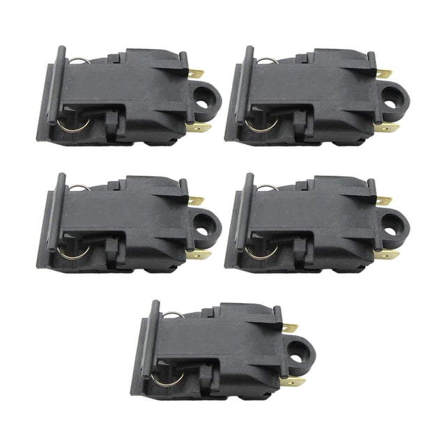simhoa 5 Pieces Electric Kettle Thermostat 2 Pin Temperature Temp Controller Switch 16A 250V Black