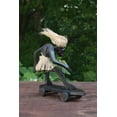thumbnail image 5 of G6 Collection Handmade Wooden Primitive Tribal Skateboarding Statue Funny Sculpture Tiki Bar Handcrafted Unique Gift Decor Accent Figurine Hand Carved - B, 5 of 6