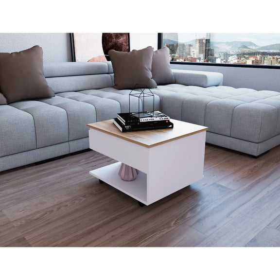 Multicolor Lift Top Coffee Table, , Concealed Storage Area Unit , 21.6" W X 19.6" D Area, Table