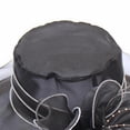 thumbnail image 4 of Polyester Jean Beanie Hats for Women Pink Fashion Hollowed out Weekend Aldult Bucket Washed Denim Hole Teens Frayed Ripped Vintage Fisherman Cap Packable Outdoor Sun, 4 of 6