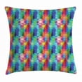 thumbnail image 1 of Geometric Throw Pillow Cushion Cover, Abstract Gradient Hipster Modern Digital Triangles Futuristic Artsy Illustration, Decorative Square Accent Pillow Case, 20 X 20 Inches, Multicolor, by Ambesonne, 1 of 2