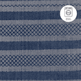 thumbnail image 6 of FH Home Machine Washable Area Rug - Hand Woven, Stain Resistant, Pet Friendly - Premium Recycled Polyester Yarn - Shadow Stripes - Bedroom, Living/Dining Room - Mir - Blue - 5 x 8 ft, 6 of 8