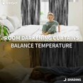 thumbnail image 5 of Black Grey Vintage Blackout Curtains for Bedroom/Living Room, Thermal Insulated Kitchen Curtains, Retro Abstract Art Grommet Darkening Window Treatment Drapes 52"x72"x2, 5 of 8