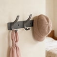 thumbnail image 7 of Bxaolu Coat Rack Wall Mounted - 3 Hooks, Heavy Duty, Stainless Steel, Metal Coat Hook Rail for Coat Hat Towel Purse Robes Mudroom Bathroom Entryway, Black, 7 of 7