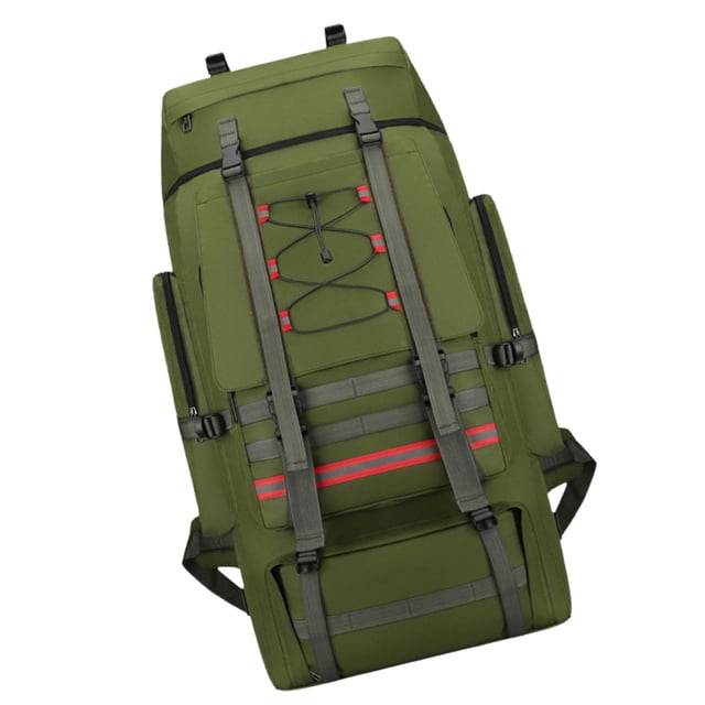 Mochila de senderismo Colamx bolsa de equipaje de viaje ligera ajustable Verde 130 litros