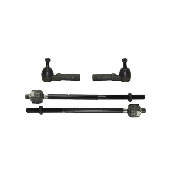 Front Steering Kit 2 Outer Tie Rod Ends   2 Inner Tie Rod Ends Fits select: 1996-2000 DODGE GRAND CARAVAN, 1996-2000 CHRYSLER TOWN & COUNTRY