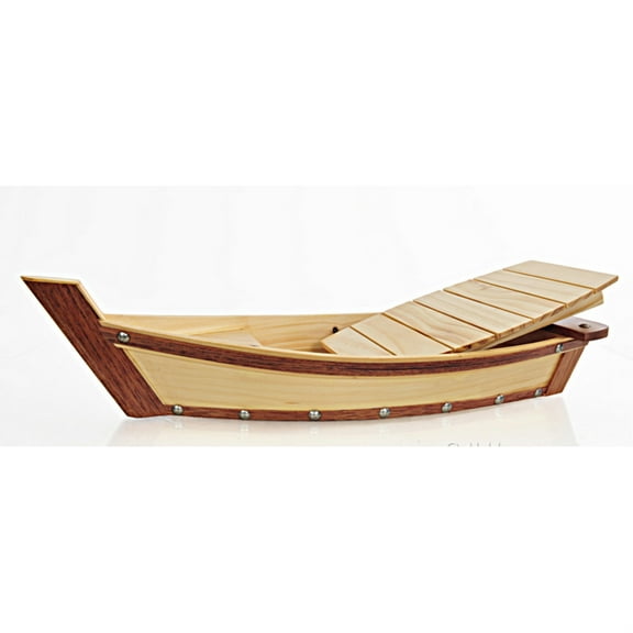 Wooden Sushi Boat Serving Tray Small