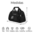 thumbnail image 2 of Mochila Transportadora Portátil Para Mascotas Chicas, Perro, Gato, Conejo. Xtellar Color Negro, 2 of 4