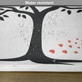 thumbnail image 6 of Ambesonne Valentines Place Mats Set of 4, Romantic Love Tree, Standard Size, Vermilion Black, 6 of 6