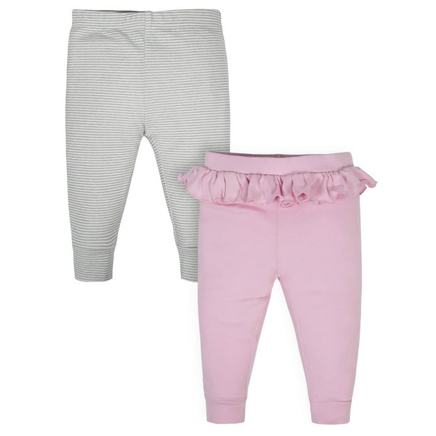 Gerber Gerber® Baby Girl Pants, 2Pack