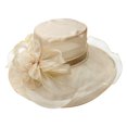 thumbnail image 1 of Chapeau de Mariage Mode Organza Église Fascinateur Fête de Thé, 1 of 2