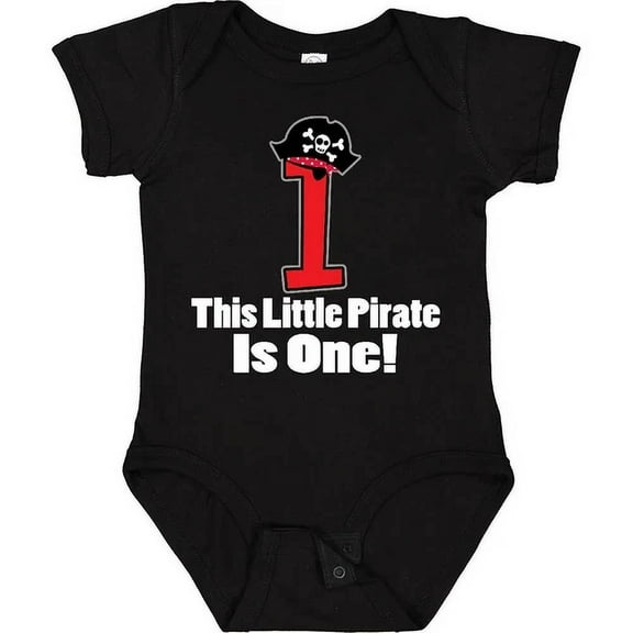 Bella Canvas 1st Birthday Outfit Pirate Hat Number 1 Baby First Im Boys Bodysuit