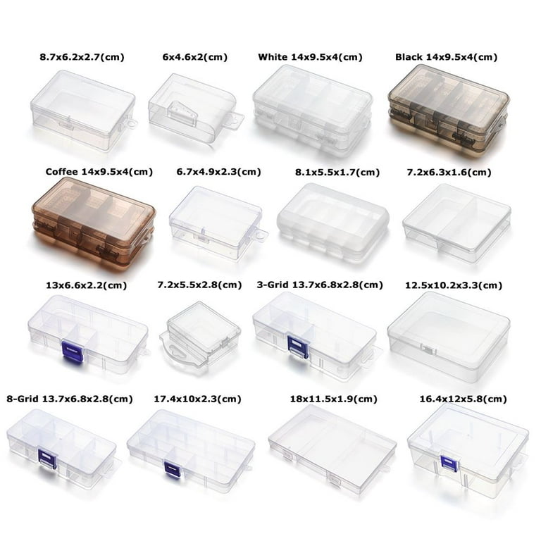 Transparent Plastic Hinged Box  35 Cm Compartment Plastic Box -  Transparent Plastic - Aliexpress