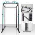 thumbnail image 3 of Power Cage, Multifunctional 1200lb Capacity Squat Rack with 2 Extra J-Hooks for Squats, Bench Press, Pull Ups, Strength Training, Home, Gym - 1026785, 3 of 5