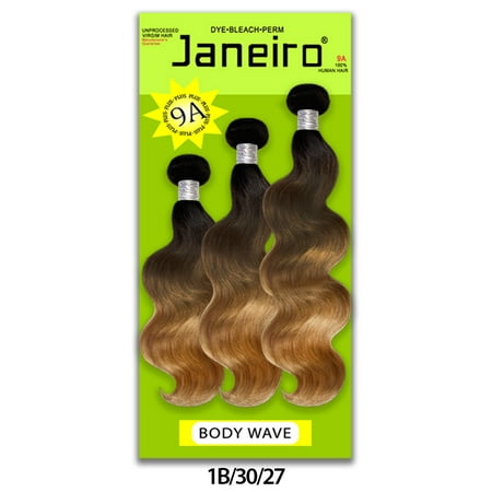 

Janeiro - 9A 100% Virgin Brazilian Remy BODY WAVE (T1B/30/27)